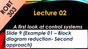 ROBT 303 - Lecture 02.05 - Example 01 - Block diagram reduction (Slide 9) - Second approach