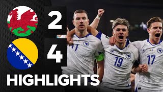 Drama In Cardiff 1-1 2-4 Wales Vs Bosnia Highlights European Qualifiers Worldcup 2026 Džeko