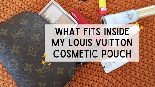 What Fits Inside My New Louis Vuitton Cosmetic Pouch Pm Perfect Catch-All Makeup Bag