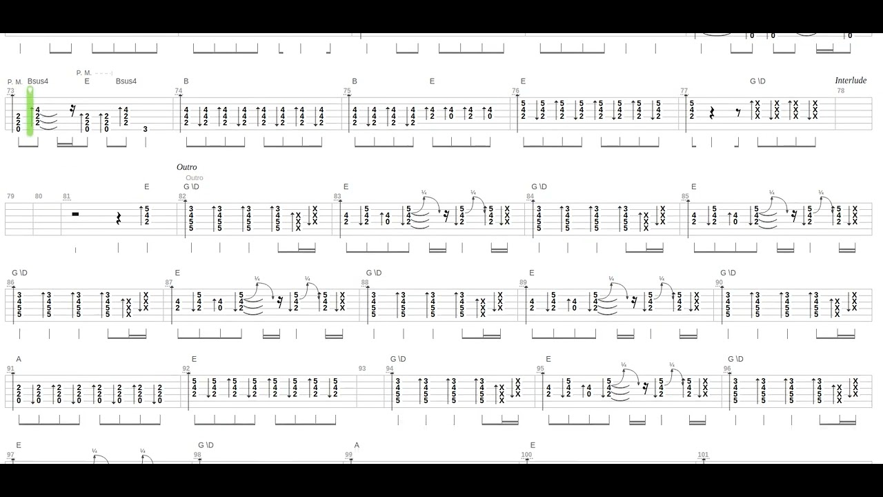 Darts of Pleasure Tab by Franz Ferdinand + Guitar only + Guitar tab