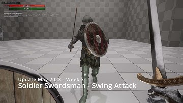 Citizen Pain | First Person Action Prototype in Unreal Engine 5 | Soldier Swordsman | Week 3