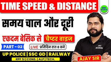 Time Speed & Distance (समय चाल और दूरी) | Maths short trick in hindi For SSC GD, UPP, Railway Exams