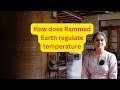 Rammed Earth regulates Temperature #rammedearth #sustainableconstruction #naturalbuilding
