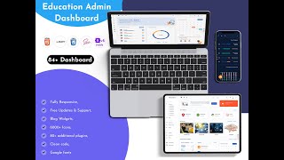 Unique Admin Dashboard Bootstrap Dark Version – EduAdmin