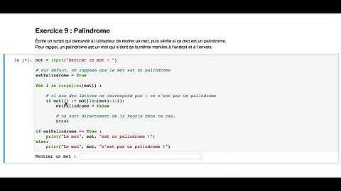 Palindrome en Python