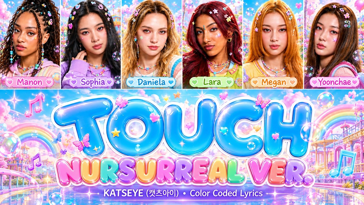 KATSEYE (캣츠아이) - Touch | Nursurreal Ver | (Color Coded Lyrics