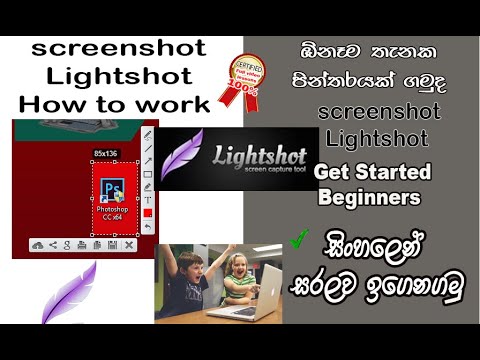 Lightshot || screenshot || tool how to work සිංහලෙන් ඉගෙනගමු || sinhala ...