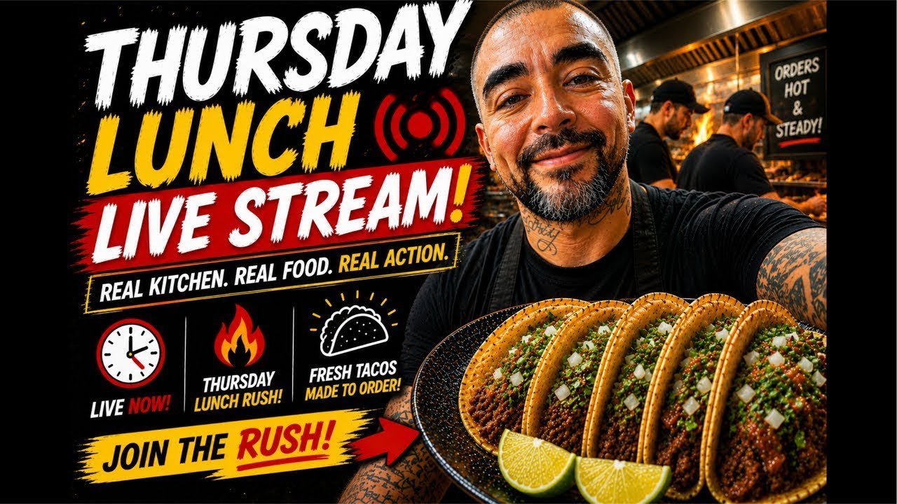 THURSDAY LUNCH RUSH 🔥 LIVE COOKING - YouTube