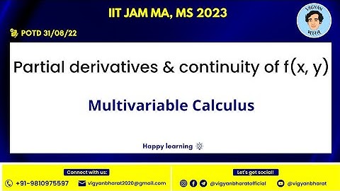 Partial derivatives | Multivariable calculus | Vigyan Bharat | Nikhil Raghav #calculus #derivatives