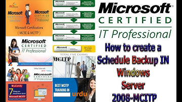 How to create a Schedule Backup IN Windows Server 2008 MCITP BY KPSC Parachinar