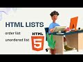 html lists | order list in html | unordered list in html | html tutorials