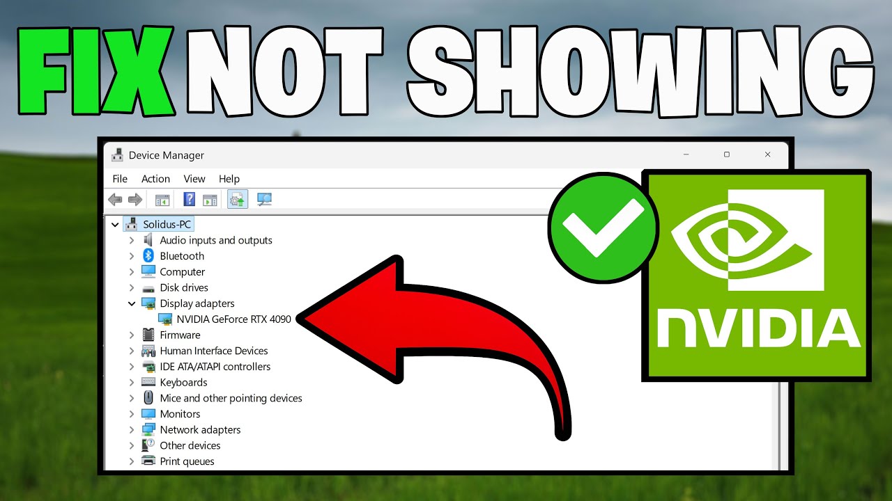 How To Fix NVIDIA Graphics Card Not Showing in Device Manager - NEW ...