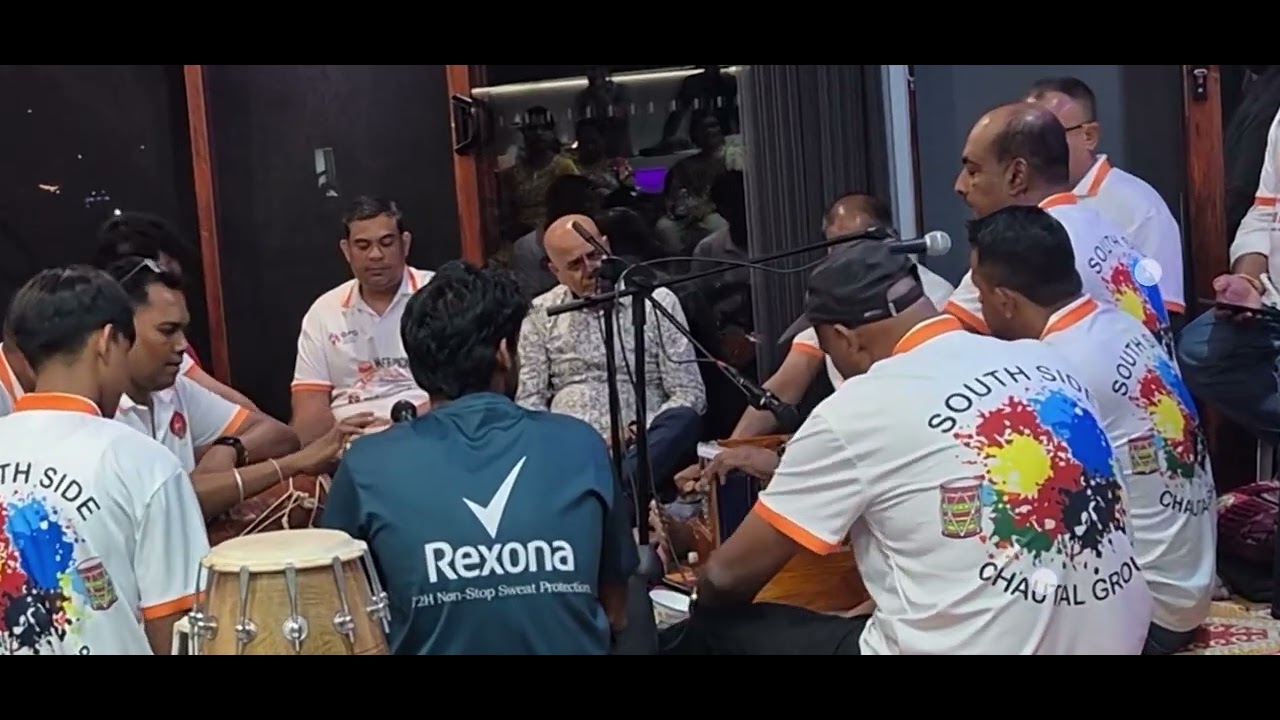 Holi Faag Chautal by Aj Kumar,  Dholak by Umesh Chand (GC Star) with SSCG at AJ s  Place Goldcoast