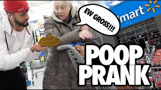 POOP PRANK IN WALMART! **GOT KICKED OUT**