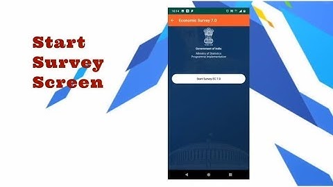 Economic census survey process | 7th Economic census | Economic Census 2019