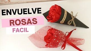 Como envolver una ROSA ETERNA (paso a paso)