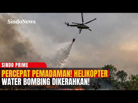 PERCEPAT PEMADAMAN! Helikopter Water Bombing Dikerahkan Gempur Titik Api! | Sindo Prime | 24/10
