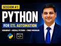 Session#1 | Python for ETL Automation | Roadmap + Install Python + First Program