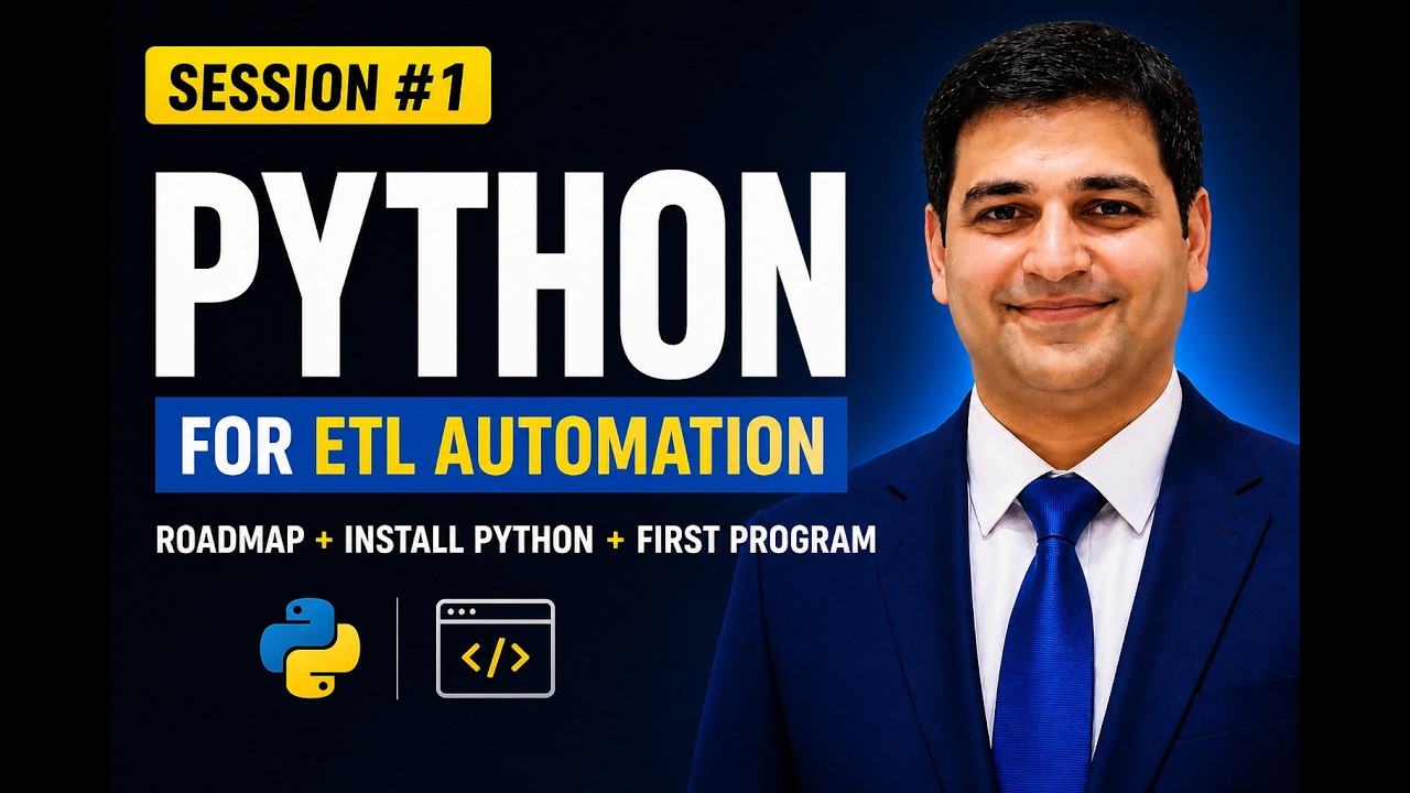 Session#1 | Python for ETL Automation | Roadmap + Install Python ...