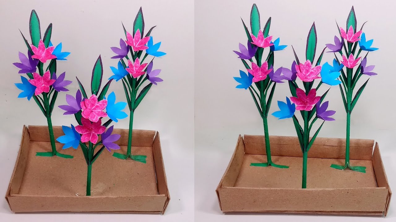 Paper Craft Ideas How to Make Beautiful Paper Flower Tree Flower