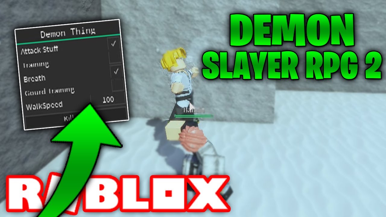 ROBLOX DEMON SLAYER RPG 2 - AUTO PUNCH + KILL NPCS - [ROBLOX