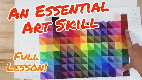 How To Make A Paint Color Chart | Full Art Lesson