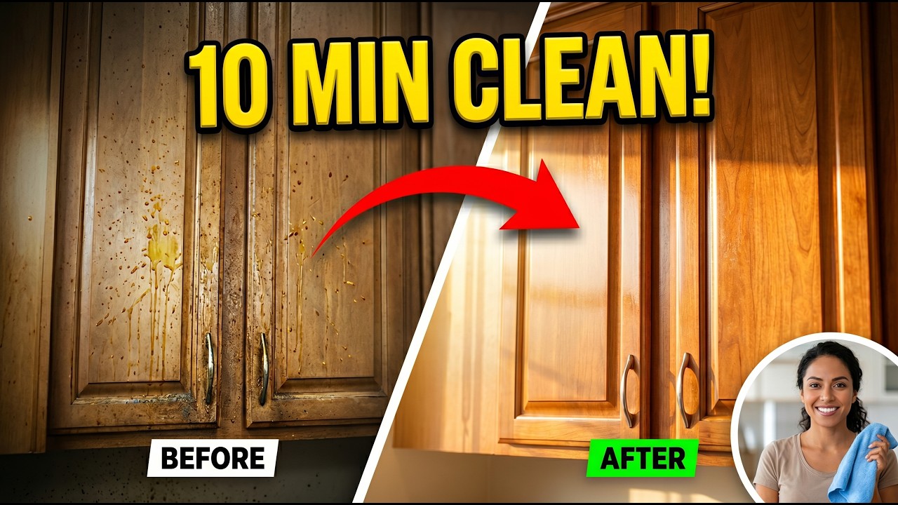 How to clean kitchen cabinets kitchen cabinet cleaning tips remove ...
