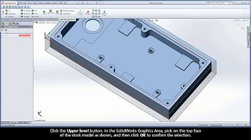SolidCAM iMachining Training Course - Exer #9: Define a Drilling operation (countersink machining)