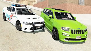 Realistic Police Chases #20 - BeamNG drive (4K)