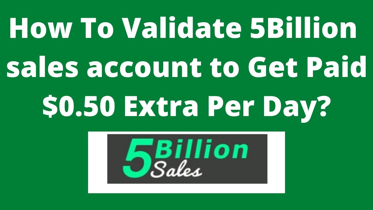 How to validate your 5 billion sales in 5 minutes! | 5 billion sales