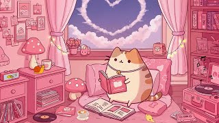 Cat's Pink Study Room 💖 Calm Lofi Beats for Study 📚 Soft Lofi Beats for Study, Relax & Sleep screenshot 5