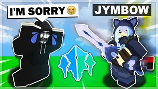 A *FLY HACKER* Tried To BEAT ME In Roblox Bedwars!