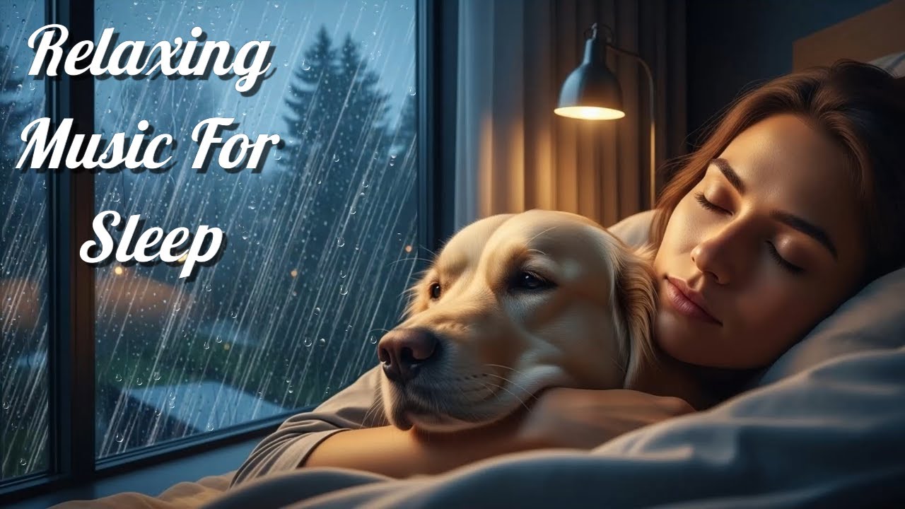 Night Rain Ambience with Soft Music  Sleep Better Tonight