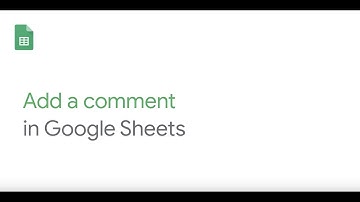 Add a comment in Google Sheets