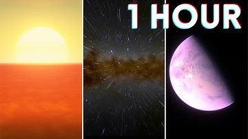 1 Hour of Exploring the Universe + Relaxing Music (Ambience/Background)