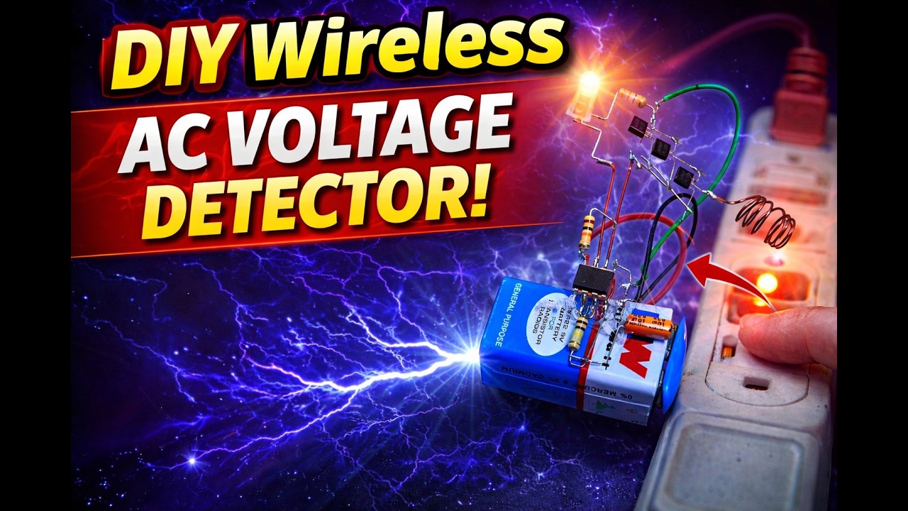 👉 “Detect AC Voltage WITHOUT Touching! 😳 (DIY Wireless Tester)” |AC ...