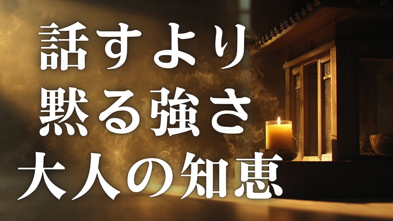 言わない・しない・離れる｜大人の品格を保つ静かな生き方