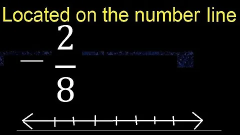 Located  -2/8 on the number line , locate negative fraction on the number line . represented