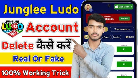 Junglee Ludo Se Account Delete Kaise Kare || Junglee Ludo Me Account Permently delete Kaise Kare