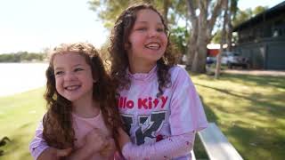 Family Event at Discovery Parks - Renmark Riverfront on South Aussie with Cosi