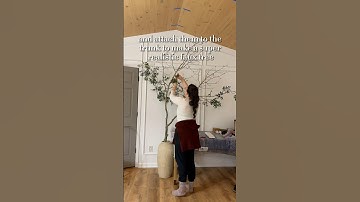 From downed tree ➡️ high end faux tree 🌳 Learn how to make an easy DIY Faux Tree! #diyhomedecor