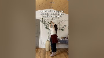 From downed tree ➡️ high end faux tree 🌳 Learn how to make an easy DIY Faux Tree! #diyhomedecor