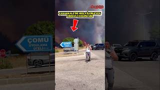 Orman Yangını Çanakkalede Hızla İlerliyor