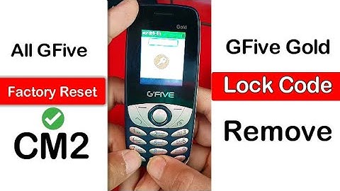 How To Remove GFive Gold Password || Lock Code || Factory Reset