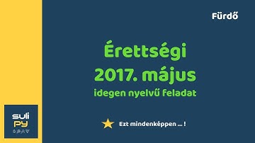Informatika érettségi - programozás: 2017. május idegen nyelvű feladat * Python