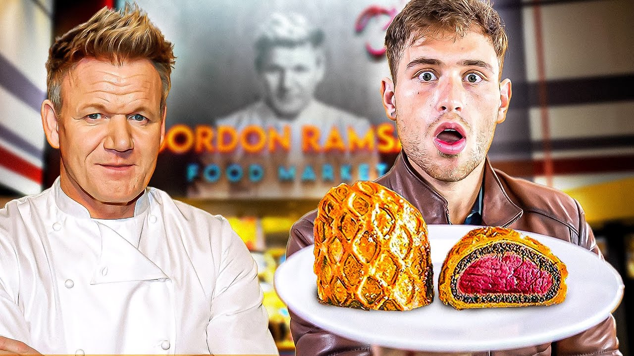 I Ate Gordon Ramsay's Food For 24 Hours (New Food Court Opened) - YouTube