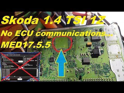 Skoda Octavia 1.4 TSI 1Z no PCM/ECU communications. Crank no start. Fault finding and repair.