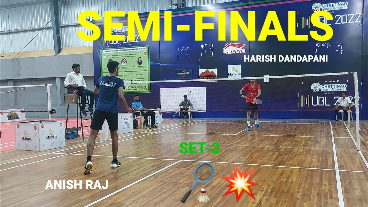 ANISH RAJ vs HARISH DANDAPANI || TAMILNADU STATE U-19 RANKING ...
