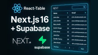 React-Table + Next.js 16 + Supabase: Complete Table UI Tutorial (Tagalog)