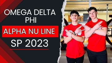 Omega Delta Phi Presents: Alpha Nu Line Recap